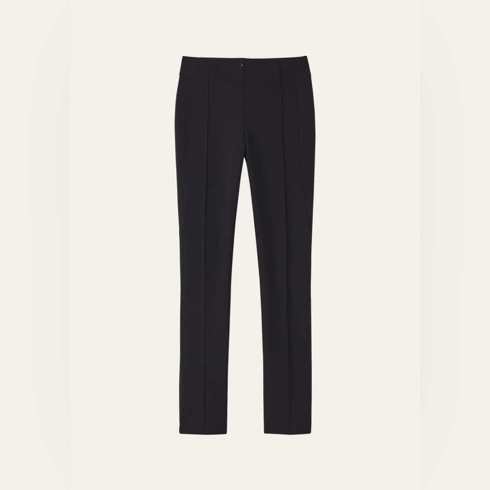 Lafayette 148 Gramercy Acclaimed Stretch Pants Ponte Black Size 12 EUC